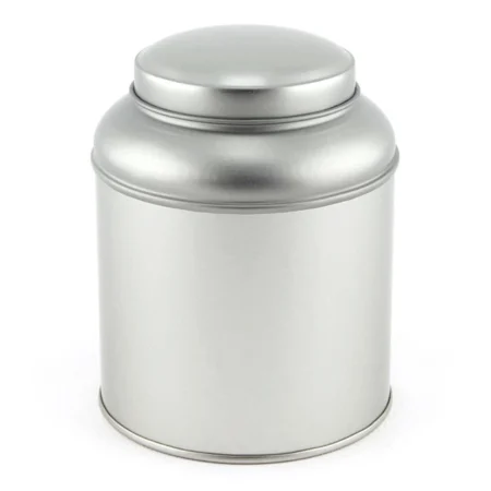 Theeblik – Zilver – Groot rond